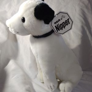 Vintage RCA Nipper Plush Dog. 1980 Brand New